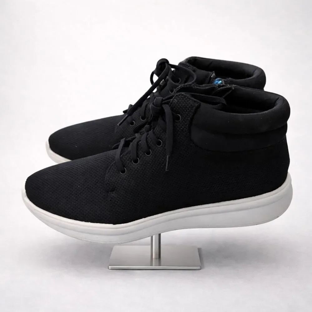Clarks Cloudsteppers Ezera Tie Women’s Black Washable Hi Sneakers Shoes 9.5